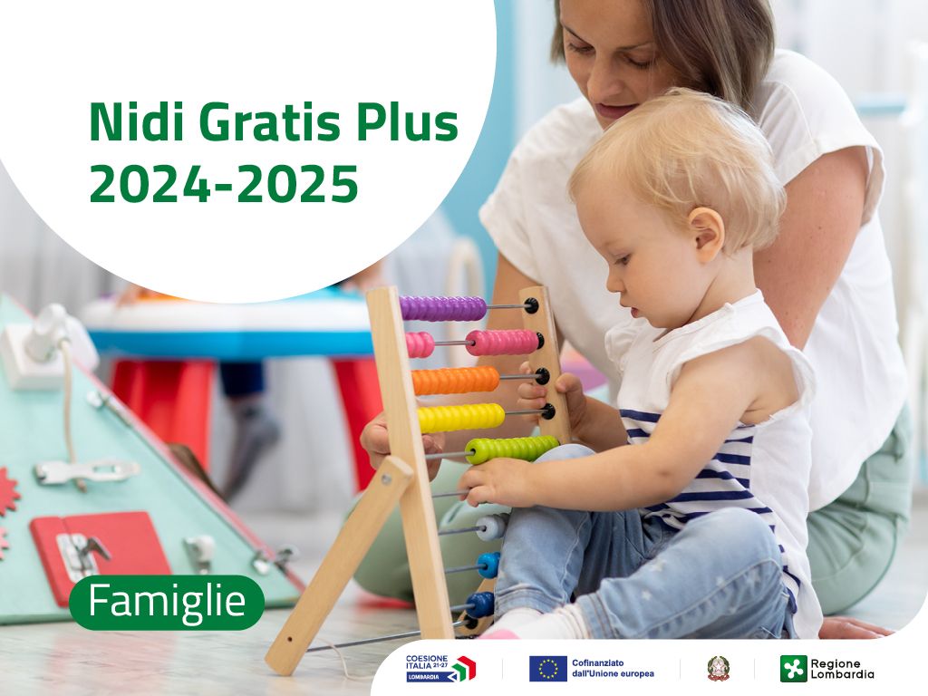 Regione Lombardia promuove la Misura Nidi Gratis per sostenere le famiglie.